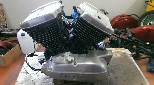 Fully assembled engine