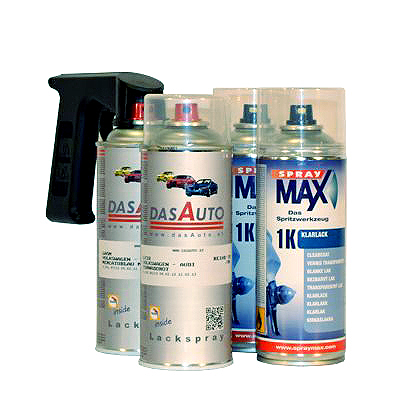 Lackier Set mit 1K Klarlack und Handgriff