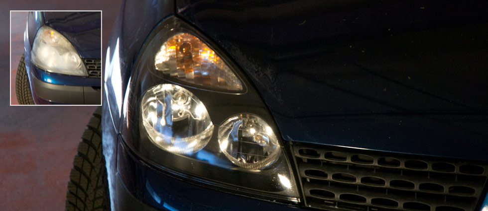 Headlight Repair Before After